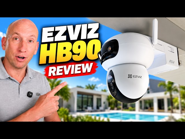 Best Dual Solar Security Camera? EZVIZ HB90 Dual 3K Review — It Tracked Me Across My Backyard