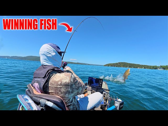 I Found GIANT Bass on Lake Champlain! (Bassmaster Kayak Series)