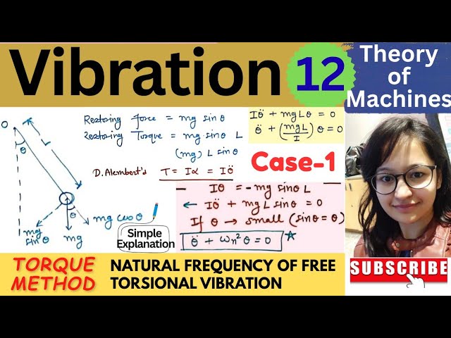 Vibration | Lecture 12 | Torque Method | Case 1 | Natural Frequency ? @pragyaniketan92