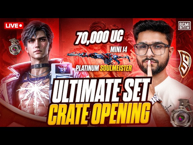 70K UC CRATE OPENING | ZOMBIES ARE BACK! | BGMI LIVE