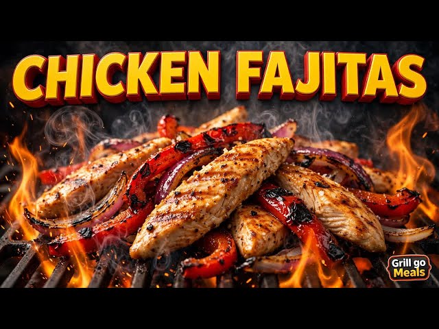 Smoky Grilled Chicken Fajitas 🔥🌶️ — Sizzling Fajitas on the Grill