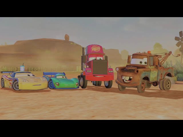 Cars 2 The Video Game (Arcade) Mack Vs Lightning’s friends on every mission