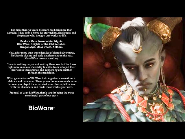 Bioware SHUT DOWN