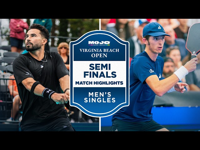 Noe Khlif vs John Lucian Goins | Best Rallies & Shots | Men's Singles SF | PPA Virginia Beach Open