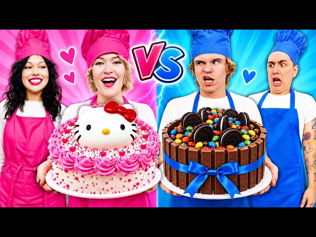 GIRLS vs BOYS Cake & Cookie Battle! 🍰