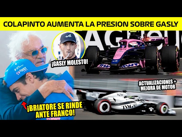 🔥BRIATORE se RINDE ANTE COLAPINTO🙌🏻 GASLY en DUDA su POSICION de NRO 1?🤔 CADILLAC con EVOLUCIONES y