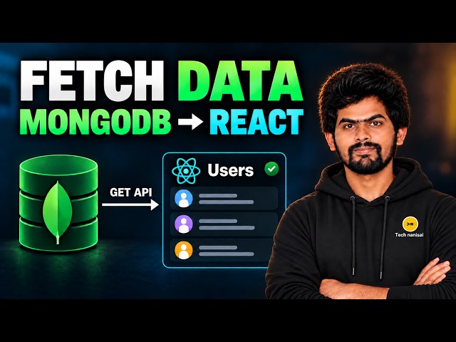 Fetch MongoDB Data in React | GET API with Node.js & Express | MERN Stack Telugu