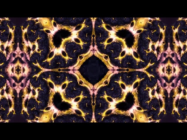 Intense Animated Fractal Symmetry Seamless Loop 4K Long Screensaver || Wallpaper || Background Video