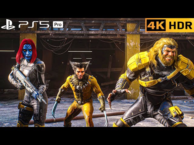 (PS5 PRO) The X-Men Join Forces To Rescue Their Boss Essex | 4K HDR | Wolverine