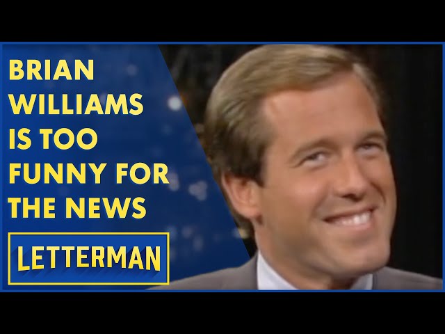 Brian Williams Is Too Funny To Do The News | Letterman