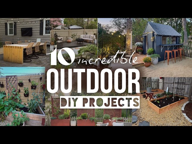 These 10 Outdoor Projects changed my entire Backyard | outdoor project ideas #diyprojects #backyard