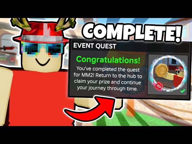 How To Get The ROBLOX 20 QUEST Badge In MM2! (Roblox: The Hunt 20)