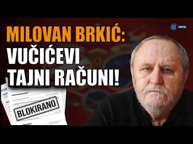 Ostao bez para! Milovan Brkić: Zaplenili Vučiću novac; Dodik ga kod Amerikanaca cinkario