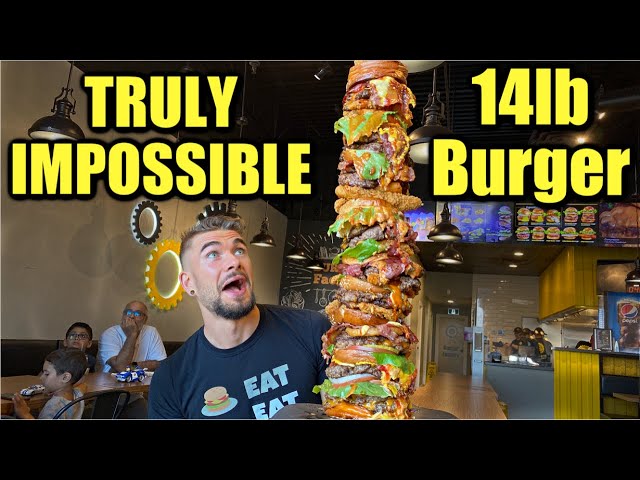 "TRULY IMPOSSIBLE" 14LB UNBEATEN BURGER CHALLENGE ($300) | The "CN TOWER" CHALLENGE in Toronto