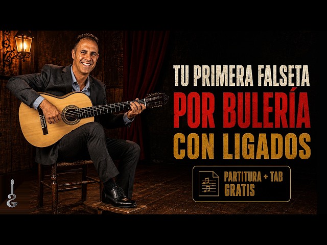 FALSETA por BULERÍAS por ARRIBA con LIGADOS | Tutorial Paso a Paso (TAB)