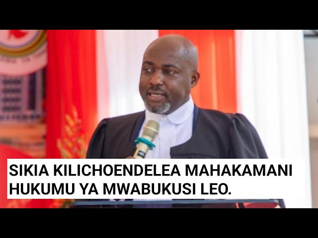 SIKIA HUKUMU YA KESI YA MWABUKUSI LEO MAHAKAMANI.