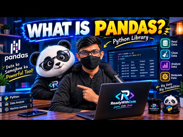 Pandas Kya Hai? 🐼 | Python Pandas Library Explained