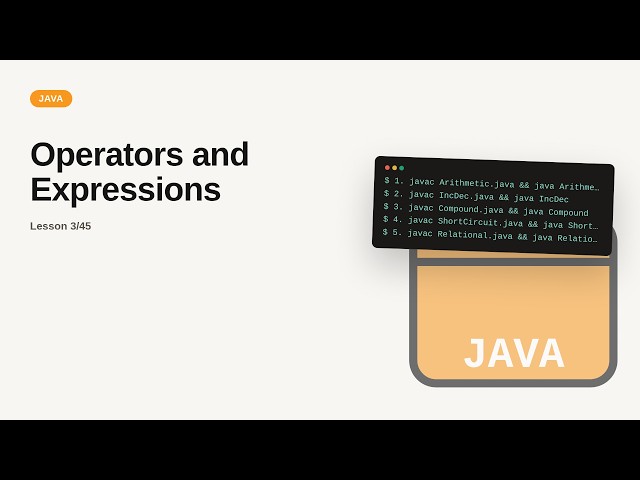 Operators and Expressions | Java Tutorial