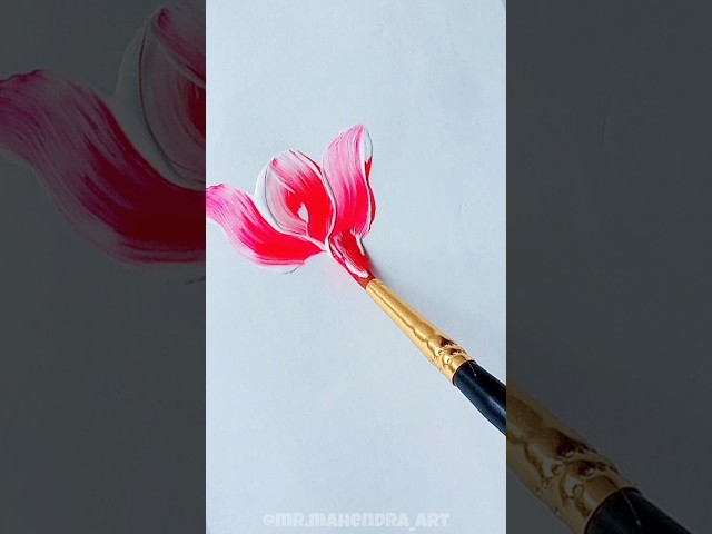 1 Stroke Painting Tutorial for Beginners 😱 @mr.mahendra_art #shorts