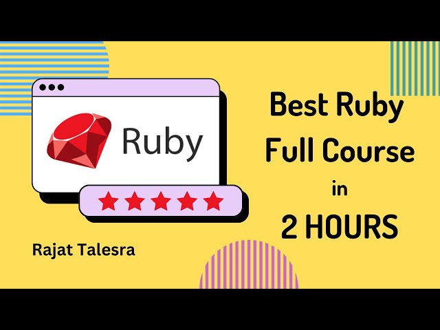 [2024] Ruby Programming Crash Course -  Complete tutorial under 2 hours