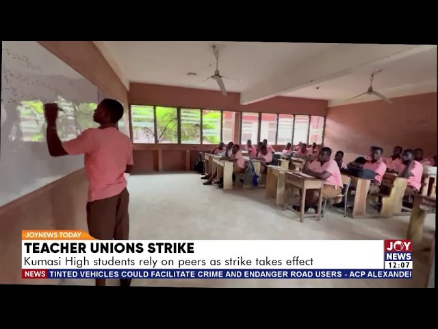 Teacher Unions Strike: Kumasi High students rely in peers as strike takes effect