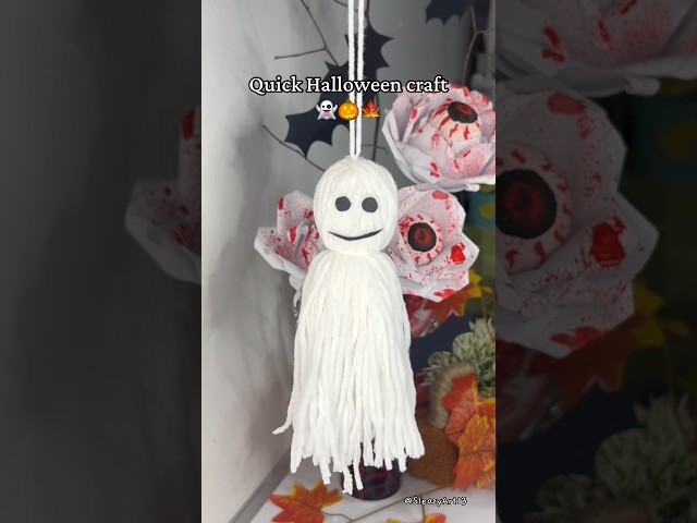 DIY Quick Halloween craft | Easy craft idea 👻🍁🎃 #diy #halloween #halloweencraft #diyhalloween