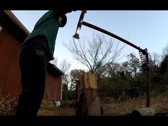 Ukrainian Style - Manual Log Splitter Prototype - Test
