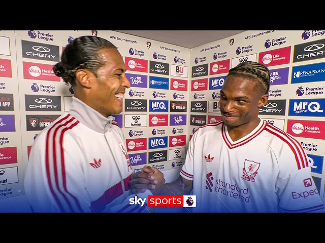 "I'm very happy!" | Virgil van Dijk & Jérémy Jacquet full interview as Liverpool win at Bournemouth