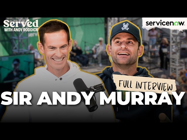 Andy Murray Talks Federer & Wimbledon LIVE at the Laver Cup