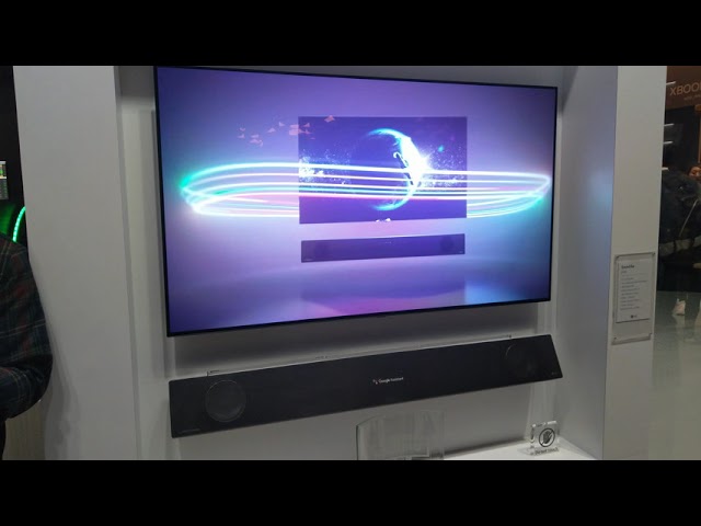 LG's Slim Wall-Mountable Dolby Atmos Sound Bar, CES 2019 [4K Video]