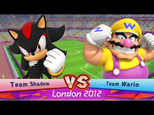 Mario & Sonic at the London 2012 Olympic Games - Shadow/Knuckles Vs. Wario/Yoshi