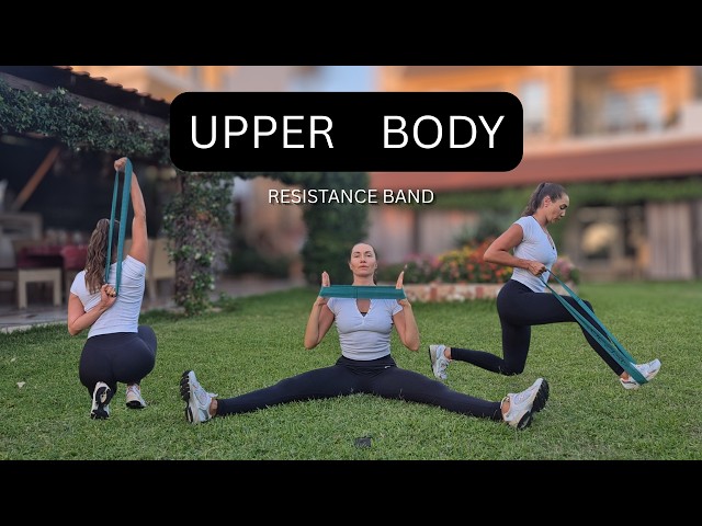 11 min UPPER BODY RESISTANCE BAND Workout | Shoulders, Chest, Triceps, Back Exercise At Home