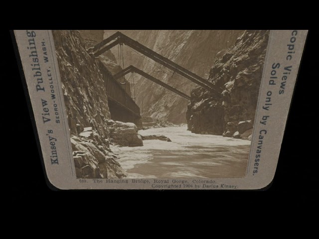 Woman by the Hanging Bridge, Royal Gorge, CO, 1904 (silent, still image)