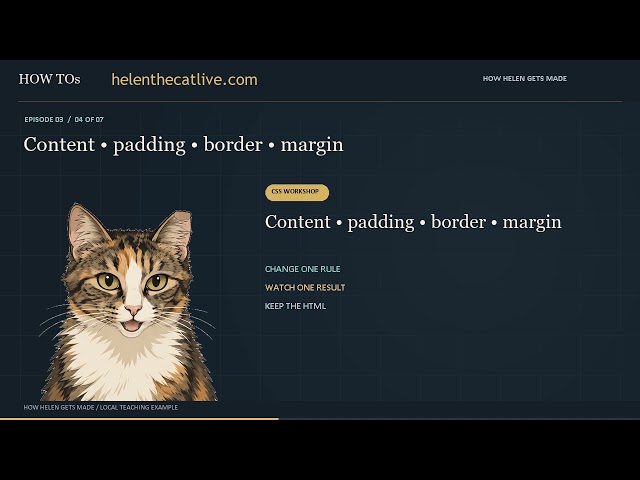 HELEN HOW TO #3: Style a Page with CSS
