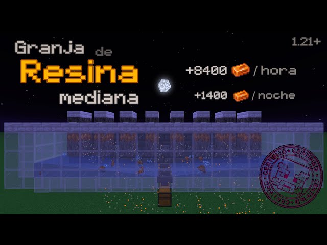 Granja de RESINA +8k hora | Minecraft ⛏ Java 26.3