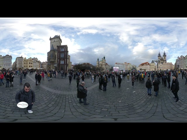 Old Time Square Prague protests against government 360