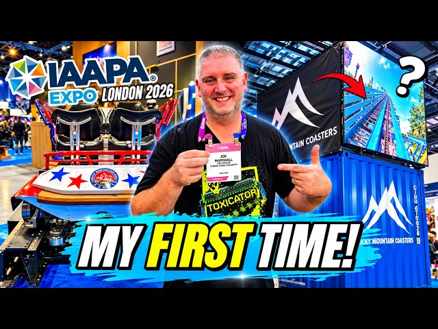 I visit a HUGE Theme Park Attractions Expo in London! IAAPA 2026