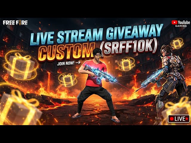 LIVE STREAM GIVEAWAY CUSTOM (SRFF10K)🎮🚀