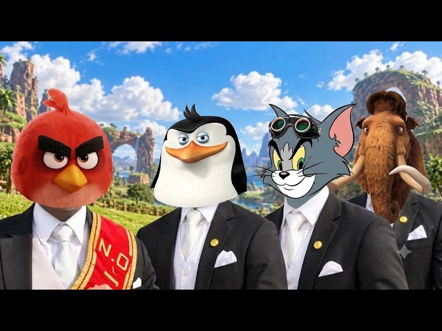 Angry Birt, Penguins of Madagascar, Tom and Jerry, Ice Age - Astronomia/Meme Dance Song (Cover)
