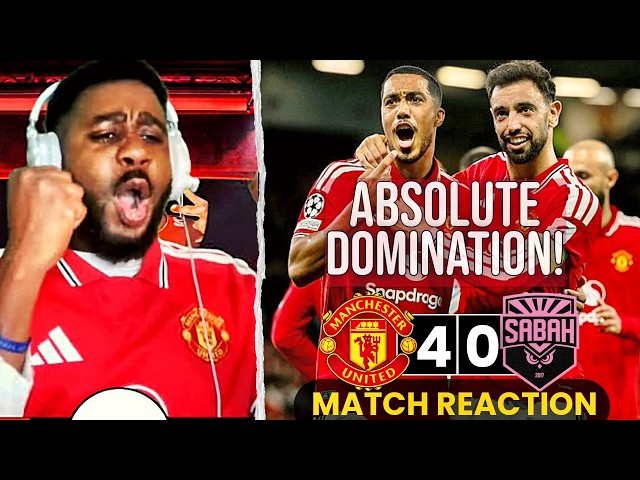SABAH GOT DESTROYED! 😱 MAN UNITED 4-0 SABAH | Champions League Match Reaction | Ivorian Spice Reacts