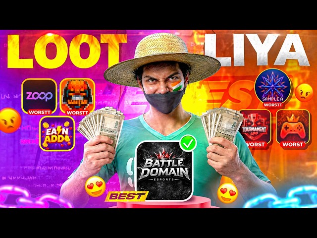 😂 LOOT LIYA ISS APP KO 💸 | FREE FIRE KA SABSE BEST TOURNAMENT APP? 😱 | 100% REAL & TRUSTED 🔥