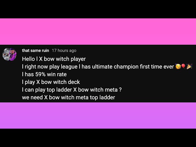 hello I X bow witch player (2)