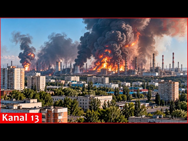 Ukrainian forces struck the Ilsk Oil Refinery in Krasnodar Krai of Russia
