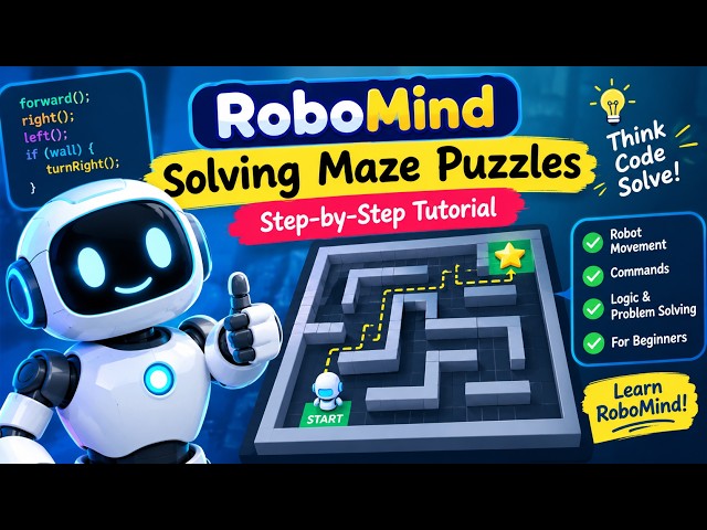 Solving Maze Puzzles in RoboMind 🤖🧩 | Easy Step-by-Step Tutorial for Beginners
