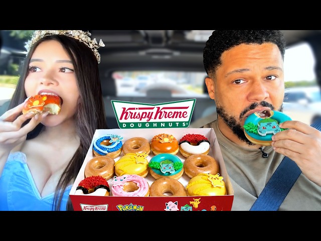 Trying To Eat The ENTIRE Krispy Kreme Pokémon Box!