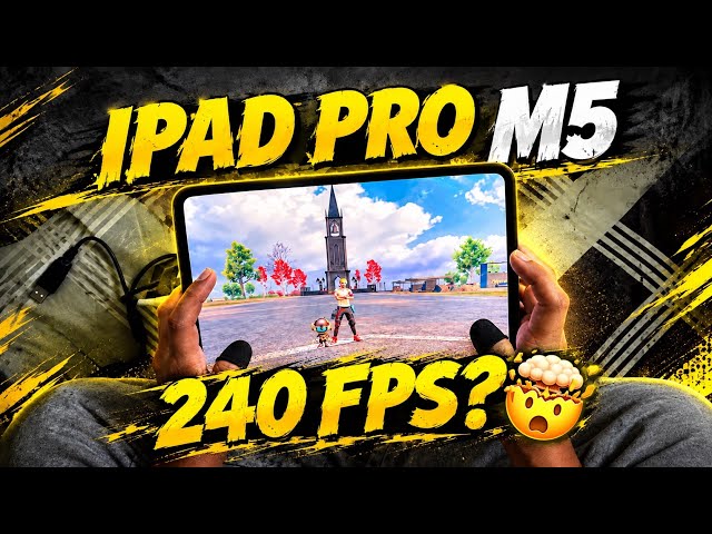 IPAD PRO M5 BGMI | SMOOTH GAMEPLAY + 240 FPS? 🤔🔥