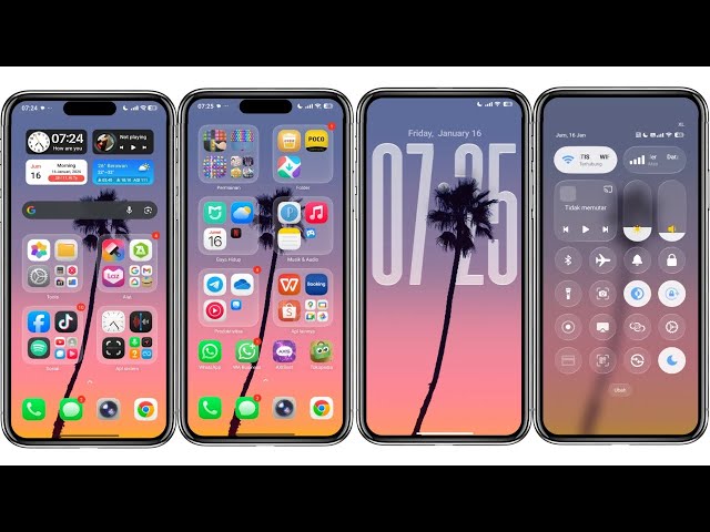 Tema Super 26 Pro Dynamic Island Hyper OS Mirip iOS 26 Xiaomi