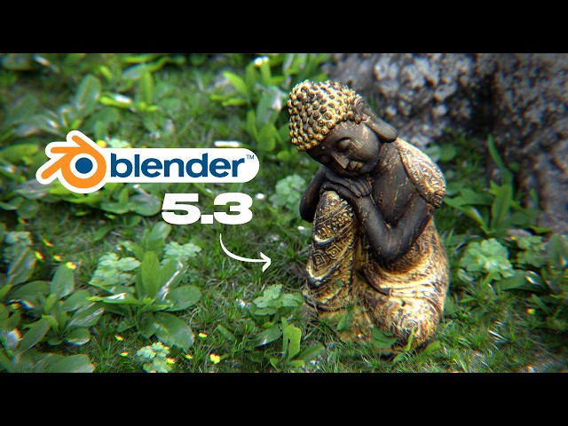 Blender 5.3 is a CRAZY UPDATE (DLSS, New Compositor, Cloth Physics, Gaussian Splats)