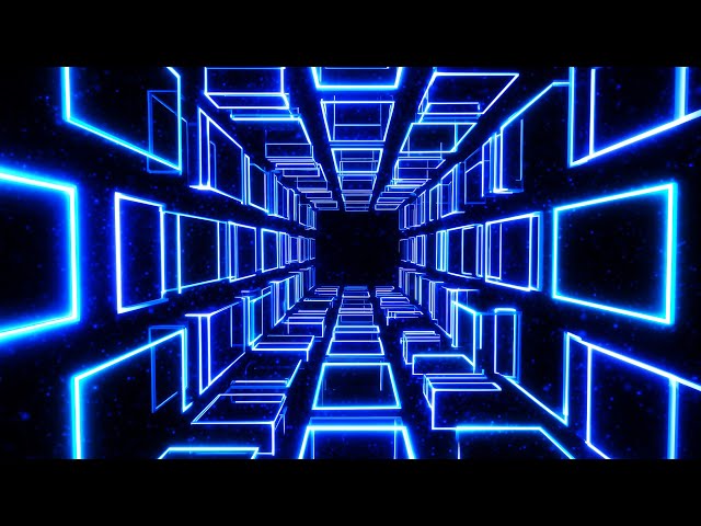 4K Blue Tunnel Background - VJ Loop Psychedelic Wallpaper