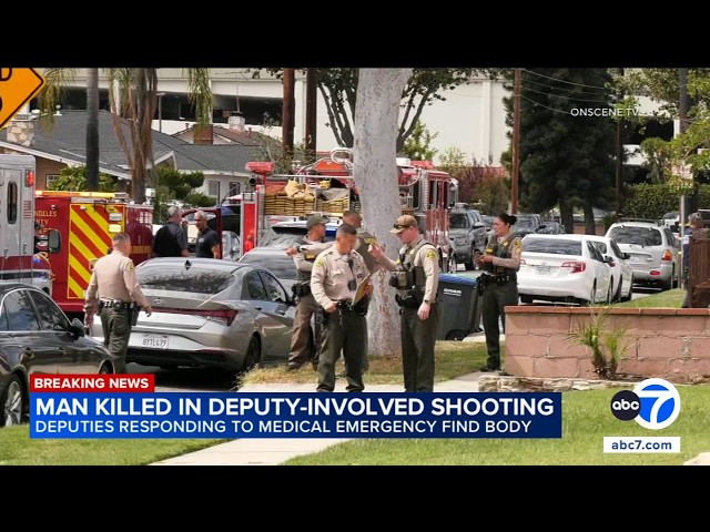 Man shot and killed by LA County deputies after woman found dead in Bellflower home
